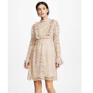 Anna Sui Cupid’s Cloud and Scallop Lace dress 0